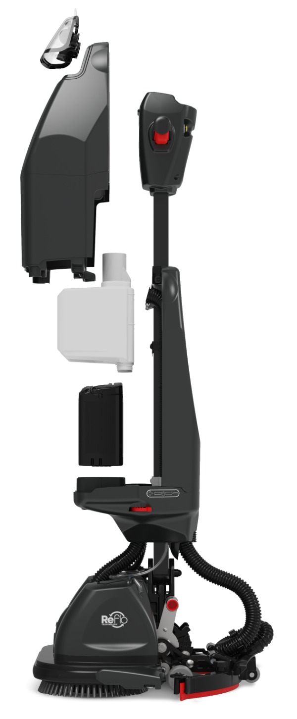 Numatic Nuclean Compact 440 Scrubber Drier With Single Battery