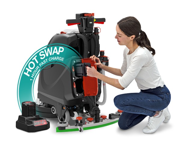 Numatic TTB3045NX Battery Scrubber Dryer 30L 45cm Brush Deck